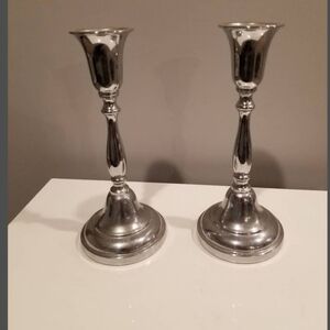 Vintage Farber Brothers Krome-Kraft candlestick holders